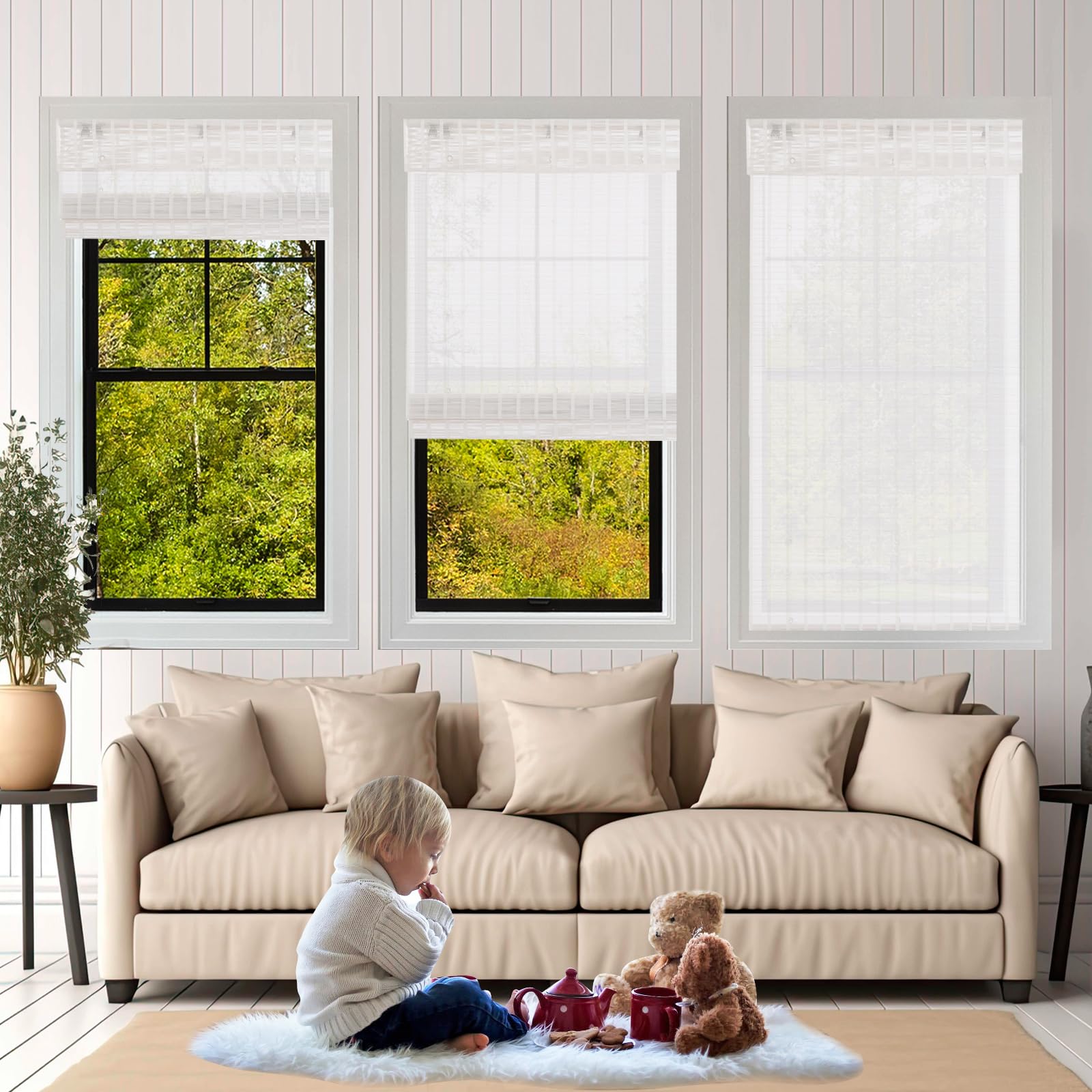 Woven Wood Shades — custom window coverings by Miller Window Coverings, Phoenix AZ